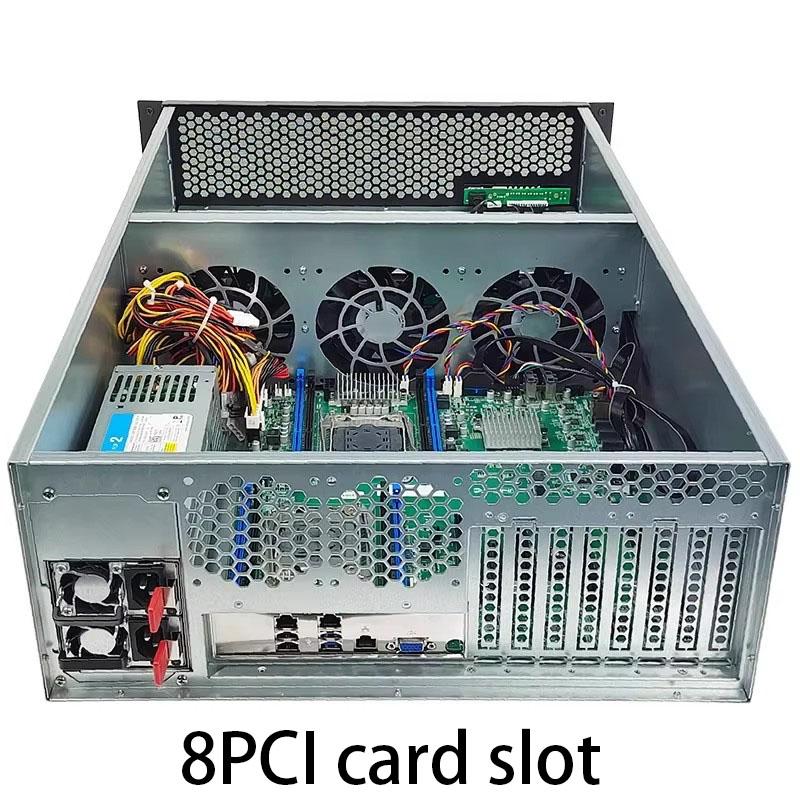 4U Server Rack Case 12 Slot 8 Bay Hard Disk Drive Hot Swap Chassis 4U Server Case ATX Form Factor Server  PC Computer Case R4028