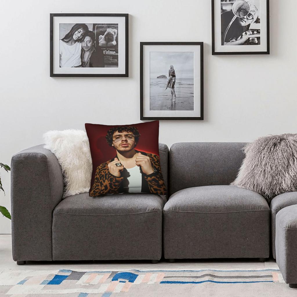 Singer Jack Harlow Pillow Case Novelty Pillow Cover Design Pillowcases For Sofa Home Decor