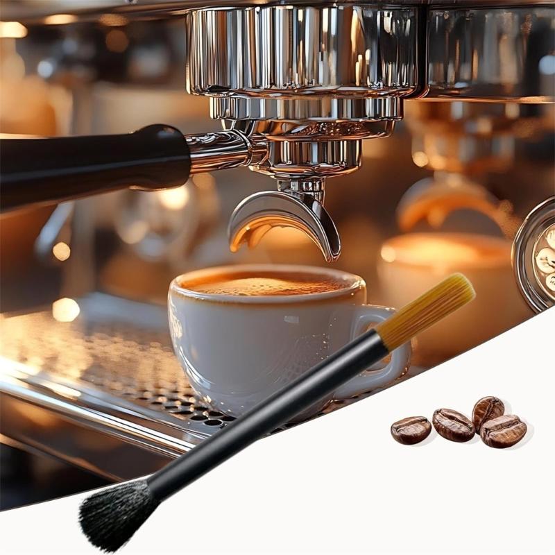 4PCS Coffee Grinder Brush Set with Nylon Bristles Cleaning Accessories Suitable for Cleaning Brew Head and Drip Tool