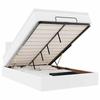 Maison Exclusive - Lit ottoman avec matelas &amp; LED blanc pur 120x190cm similicuir
