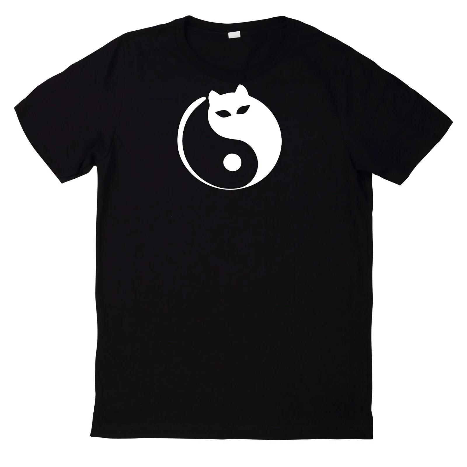 T-Shirt Yin Yang Katzen Geschenkidee XXXL