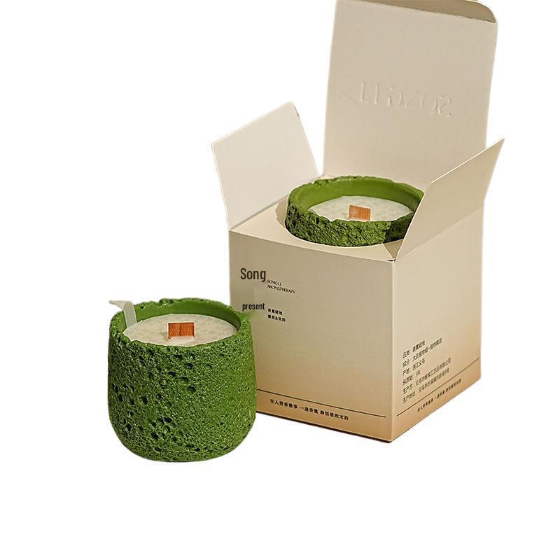 Luxury Cement Cup Aromatherapy Candle: Long-Lasting Fragrance and Elegant Ornament for a High-End Ambiance, Perfect Birthday Gift