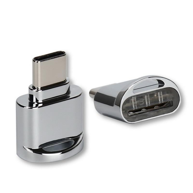 Mini TF Card Reader Viewer Adapter Portable Memory Card Reader Compatible IPhone IPad Huawei Type C Android OTG Data Transfer
