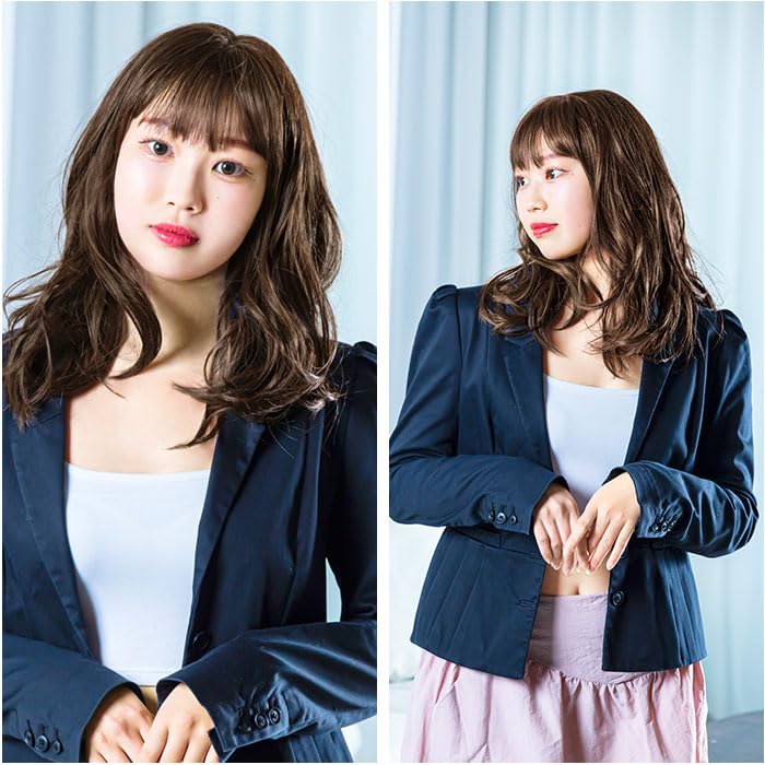 Priscilla Hat Wig Fit Daisy Wave Midi BO-16 Wig TDMT/Heat Resistant Dusty Milk Tea