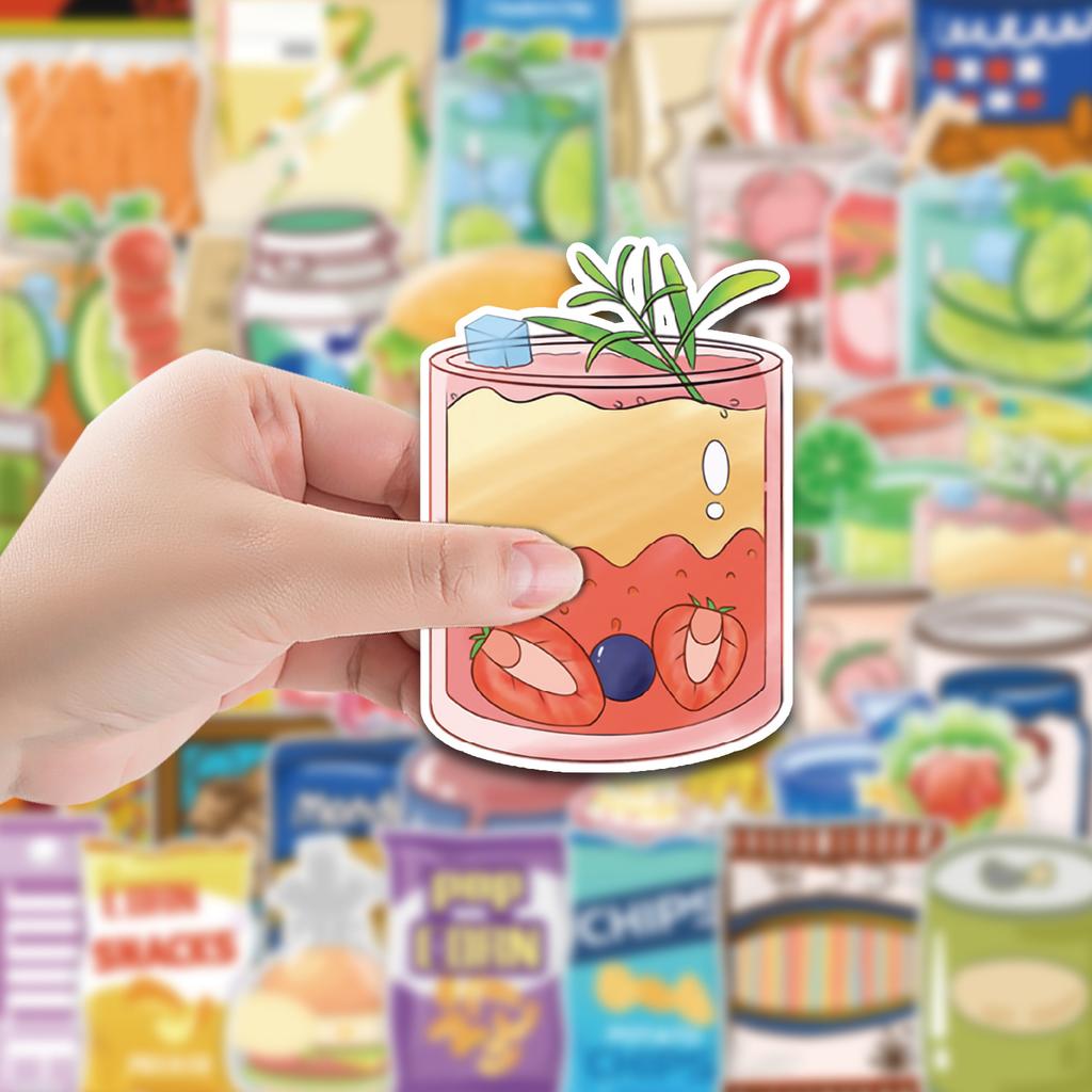 50 Casual Little Zero Graffiti Stickers Computer Guitar Mobile Phone Decoration Stickers Waterproof Creative Children's Cartoon Stickers