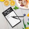Magnetic Fridge Notepads For Grocery List, Shopping List To Do List  Reminders Recipes Magnetic Back Memo Notepad With Pu Leather Pen Holder