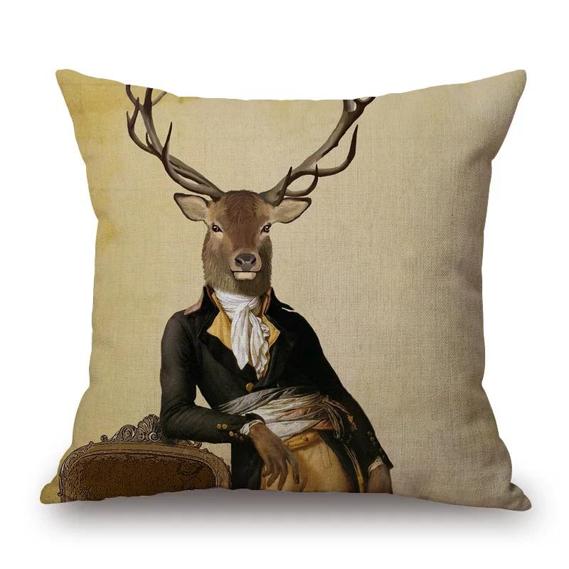 Home Decoration Sheep Rabbit Dog Cushion Cover Cute Animal Pillowcase Cartoon Sofa