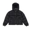 American Style Cotton Puffer Jacket Men Women Couple Winter Warm Loose Fit Hooded Zip Up Coat