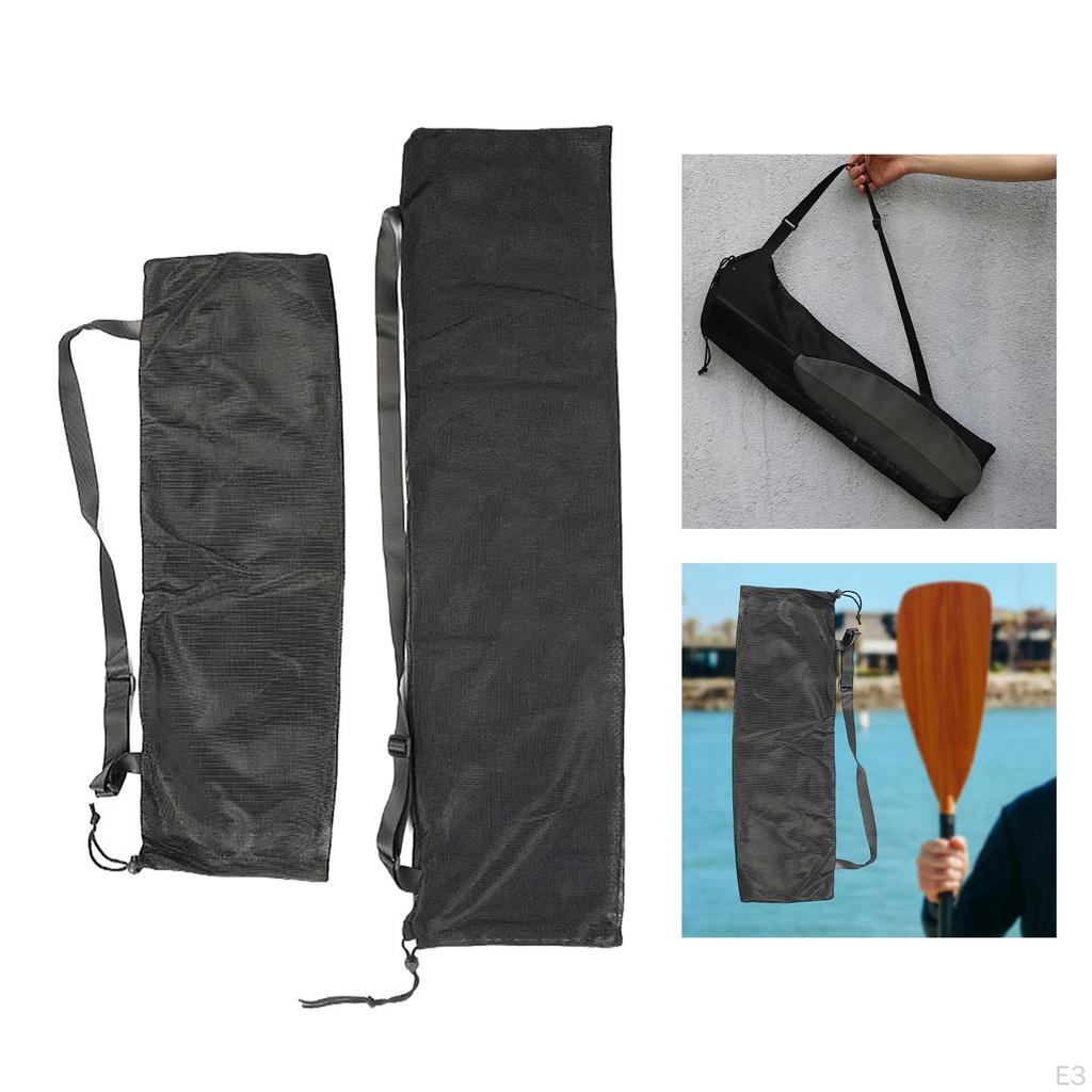 Kayak Paddle Bag Drawstring Mesh Split Carrying Pouch