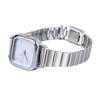 Fashionable Watch Luxurious Exquisite Texture Waterproof Colorfast Smooth Touch Alloy Watch for Women Student Silver
