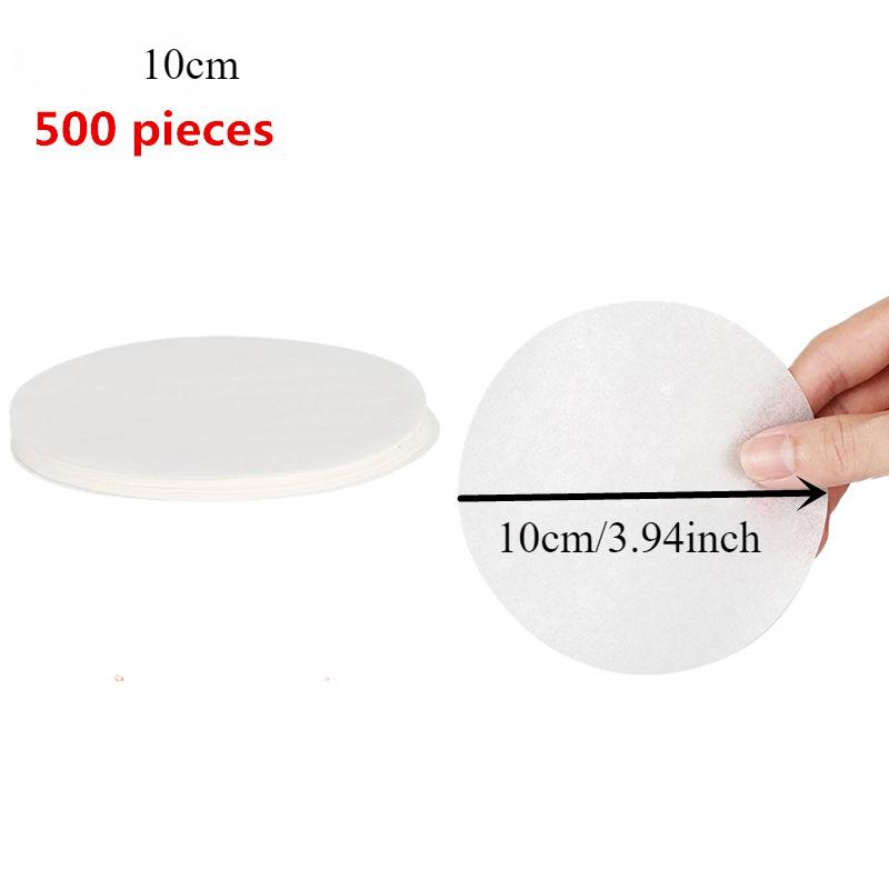 

500 шт. Круглые пергаментные бумажные вкладыши, безопасные для духовки и электронного гриля для барбекю, вощеная бумага, бумага для гамбургеров и котлет