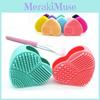 Premium Silicone Heart Make Up Brush Cleaner Pad With Timeless Design For All Brushes