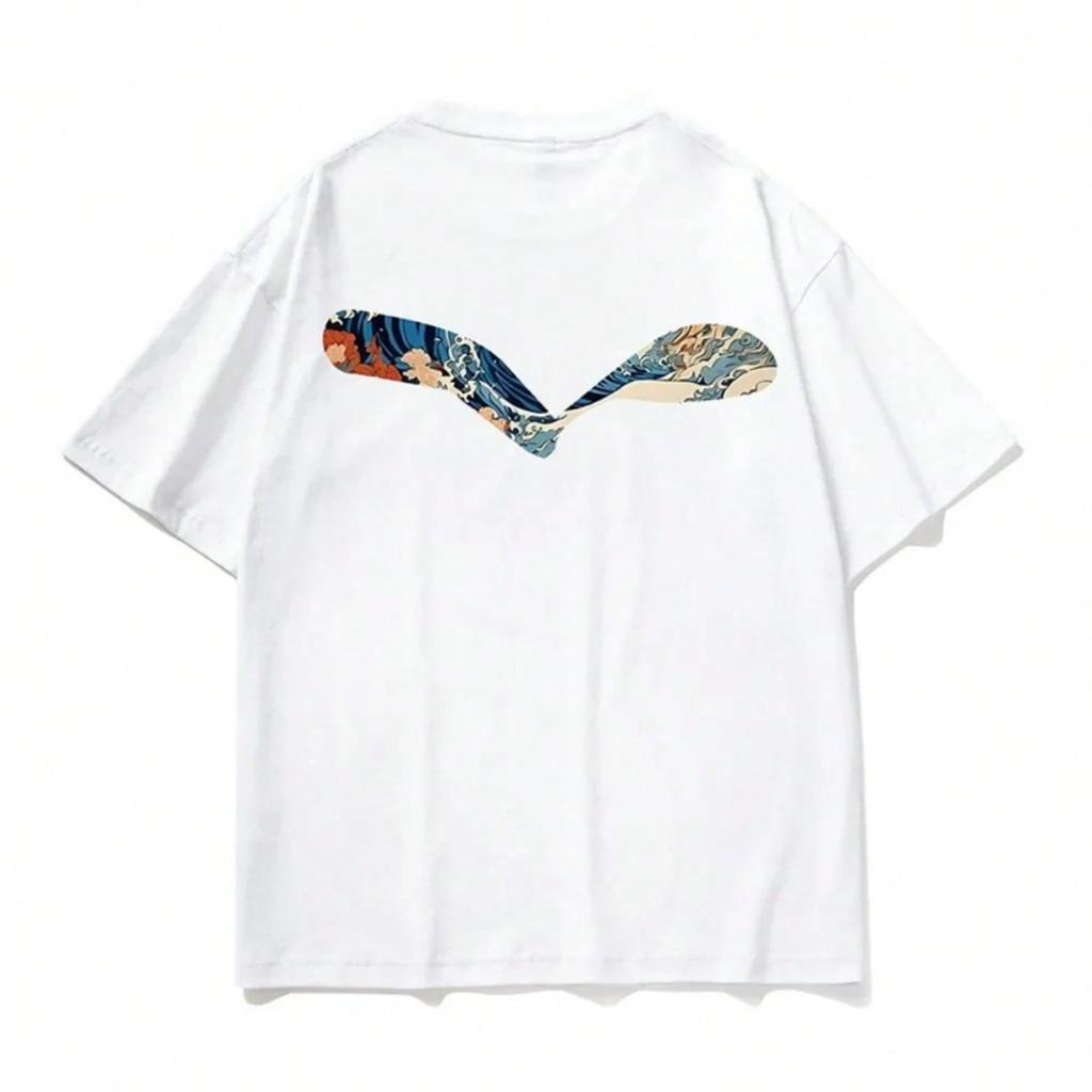 2025 Japanese Retro Street Hip Hop Short Sleeve T-Shirt Summer Add Simple Loose Casual Half-Sleeve Couple Tshirt