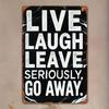 Funny Tin Sign Home Decor Metal Wall Art Novelty Gift