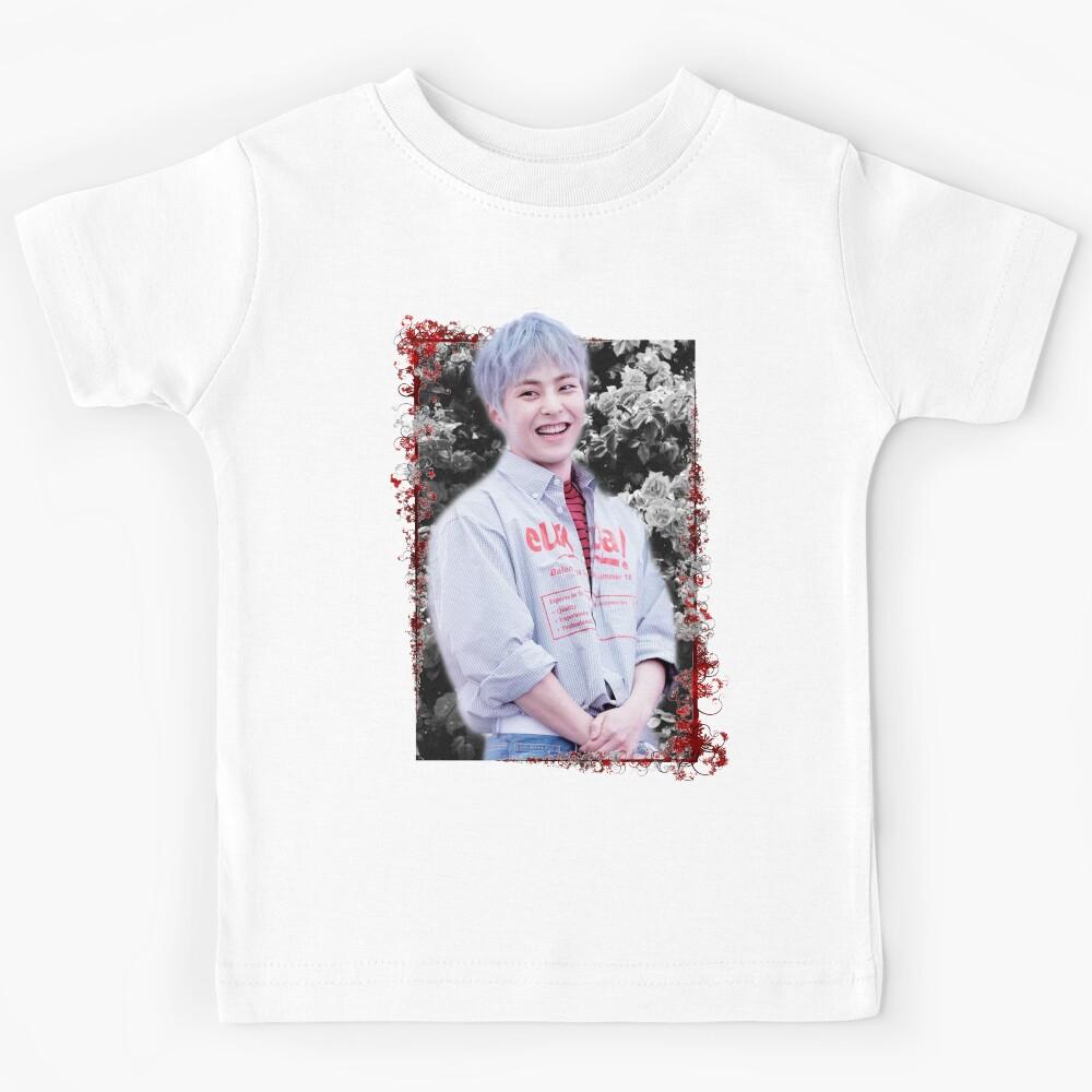 Kim Minseok EXO Xiumin Korean Kpop Floral Design Kids T-Shirt 100