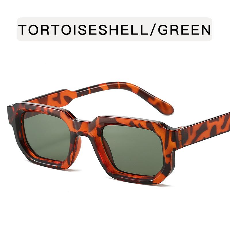 Vintage Herre Rektangulære Solbriller Mote Retro Solbriller Luksus Merkevare Design UV400 Shades Briller Dame Goggles