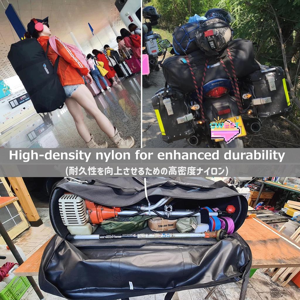 Azarxis Boston Bag, Large Capacity Bag (55L, 100L, 150L), Waterproof, Travel Bag, Big Bag, 3-Way Tote Bag, Carry-on Bag, Emergency Bag, Gym, Moving, G