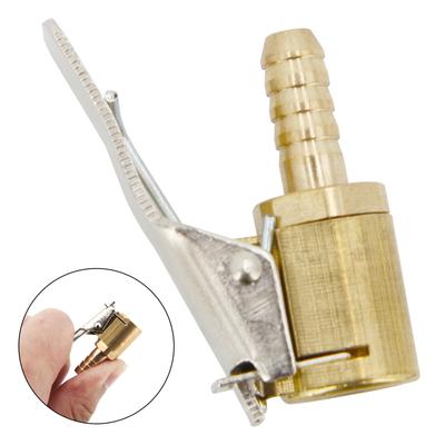 Inflatable Pump for Car Tire Air Chuck Inflator Pump Valve Connector Clip-on Adapter Car Brass Portable 8mm Tyre Wheel Valve