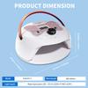 New 45 LED Nail Lamp Professional Gel Nail UV Light Dryer with knob 4 timer LCD display Quick Curing Gel Nail Lamp Salon Tool