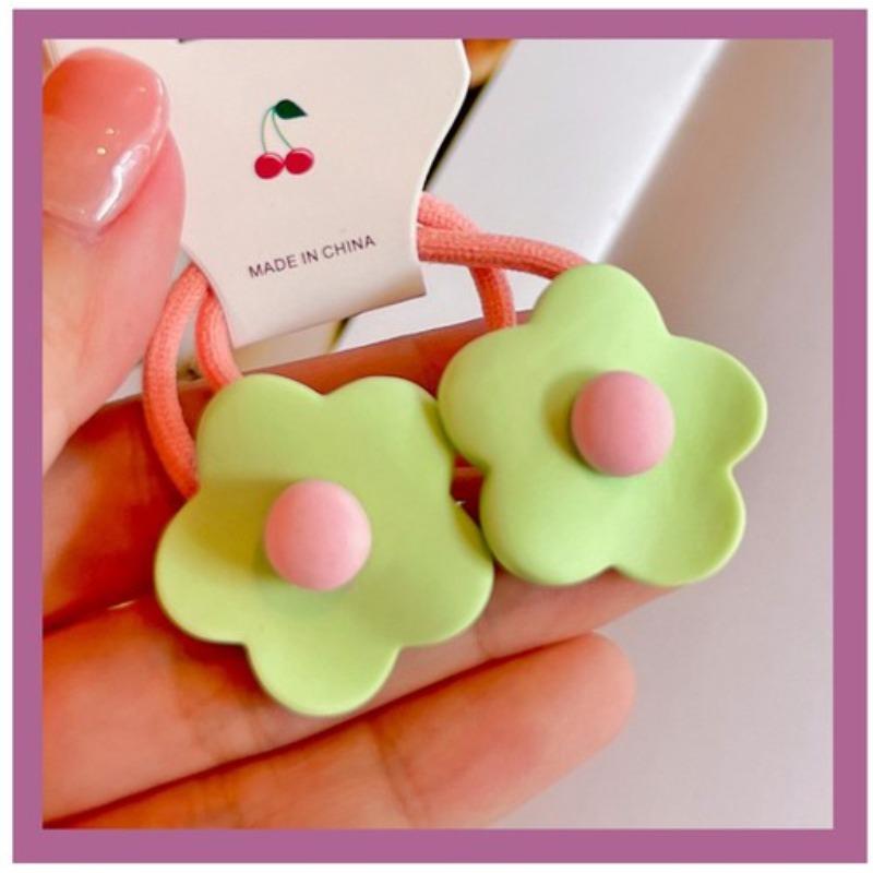 2pcs Elastic Hair Bands for Baby Girls Candy Color Hair Ring Hair Rope Children Headwear Kids Toddler Accessories