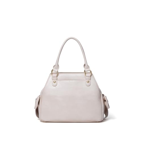 Jill Stuart Pecot Shoulder Bag with Ribbon Design, Feminine and Vintage Feel, JSLH5EH1, Ivory, Women's