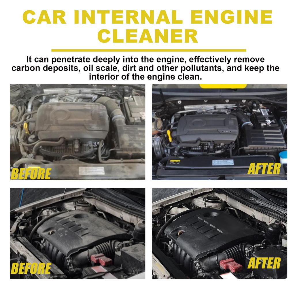 Homonth Car Engine Cleaner Powerful Engine Bay Degreaser & Mud Remover No-Disassembly Cleaning Solution 300ml with Free Sponge