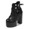 2025 Nightclub Thick Heel 15cm Autumn Winter Women's Shoes Super High Heel High Bare Short Boots ZYW-659-16