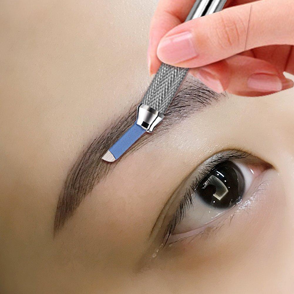 Microblading Pen 10 Pcs Professional Dual-head Manual Tattoo Fog Eyebrow Micro blading Pen Needle Tip Holder Tool For Permanent Makeup Supplies