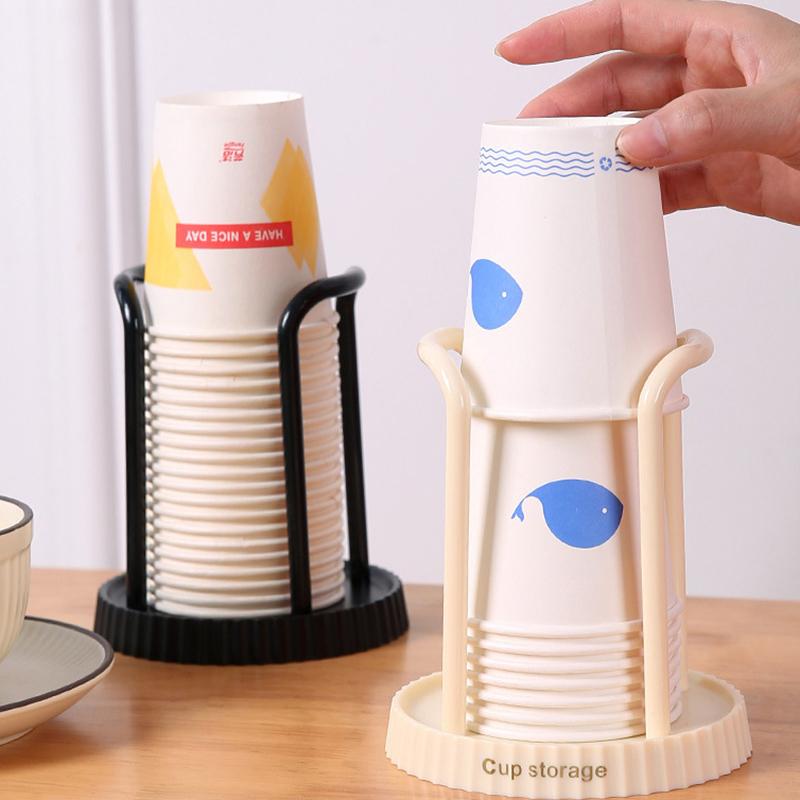 Supporto per bicchieri di carta, mensola, distributore di tazze da tè e acqua, espositore per tazze, organizer, forniture, strumento di archiviazione per l'organizzazione della casa