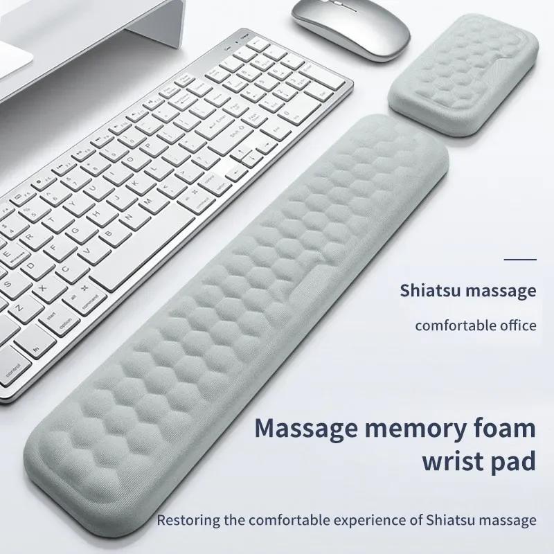 New Mouse Keyboard Wrist Protection Rest Pad With Massage Texture For PC Gaming Laptop  Memory Office Accessories Wrist Rest