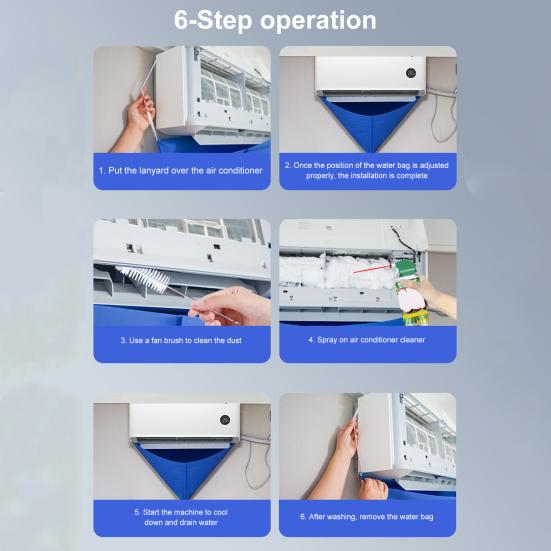 Air Conditioner Cover Large Dirt Control Area Reusable Design Sofa Cover Full Coverage Shielding Dust Hood Complete Cleaning Tool