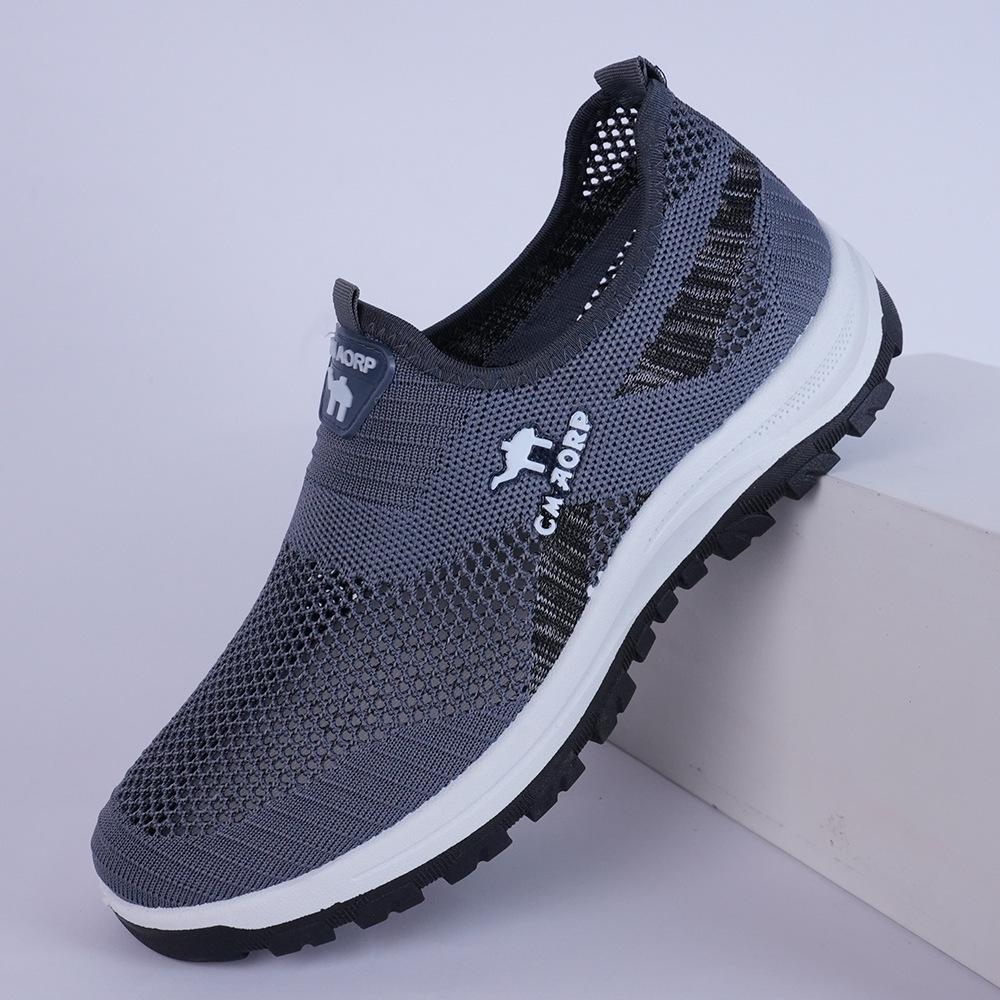 Men's Summer Breathable Slip-On Lightweight Mesh Running & Hiking Shoes.