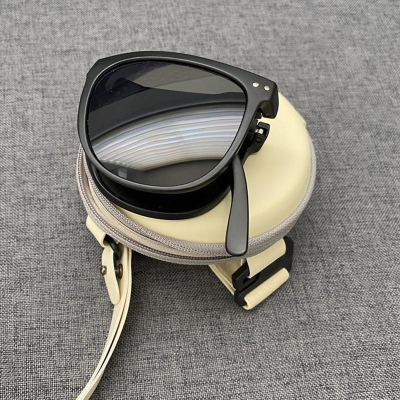 Women'S Fashion Folding Sunglasses Women'S Brand Designer Glasses Oval Glasses Lady Retro Sunglasses Uv400 Protect