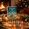Coastal Home Holiday Ornaments 2026 Christmas Advent Calendar, Sea Glass Tree 2D Acrylic Ornament Set Aesthetic Gift Box with Hanging String,