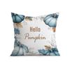 Home Decor Blue Pumpkins And Fall Hello Pattern Pillow Pattern Cushion Cover Suitable For Sofa Bedroom Car Pillow Cover