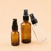 2026 Light-Blocking Glass Essential Oil Spray Bottle - Brown Press-Top for Lotion Samples