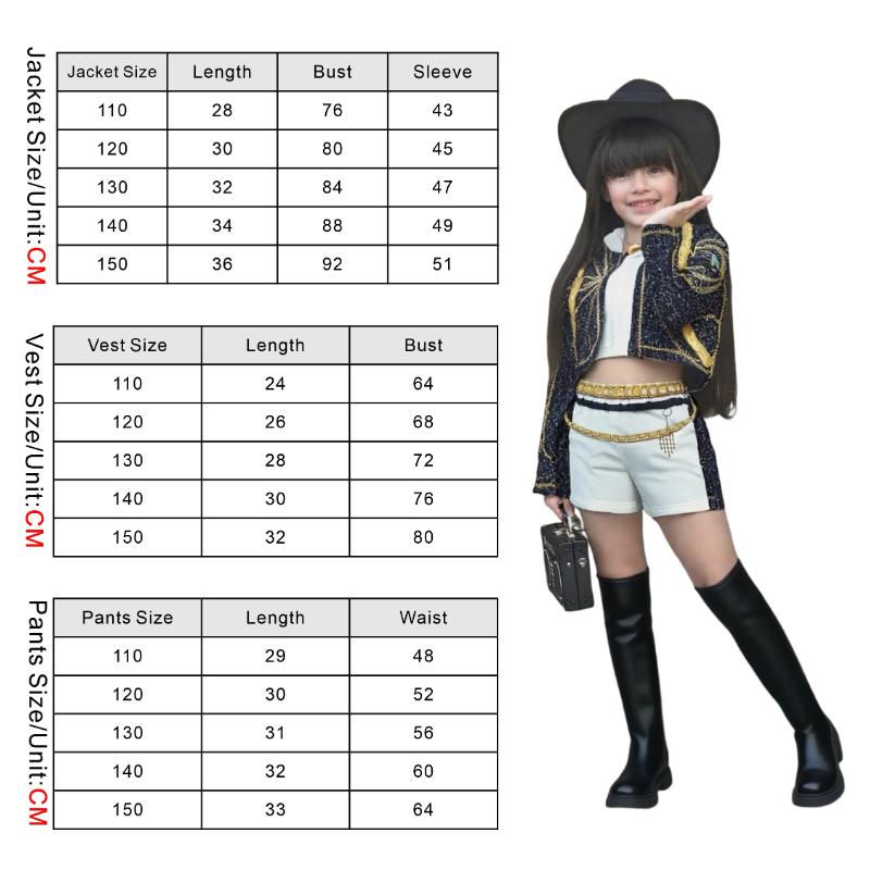 New Movie K-Pop Rumi Hunters Cosplay Costume for Girl Halloween Demon Black White Vest Coat and Shorts Three-piece Set Dress Up