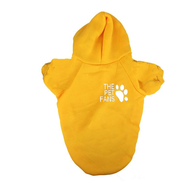 Fleecegefütterter Haustier-Hoodie für Herbst/Winter: Passend für mittelgroße/große Hunde & Katzen (Bichon Frise, Französische Bulldogge)