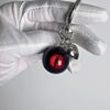 Gothic Horror Keychain Eyeball Charm Handmade Resin Keyring Halloween Inspired Key Chain Backpack Accessories