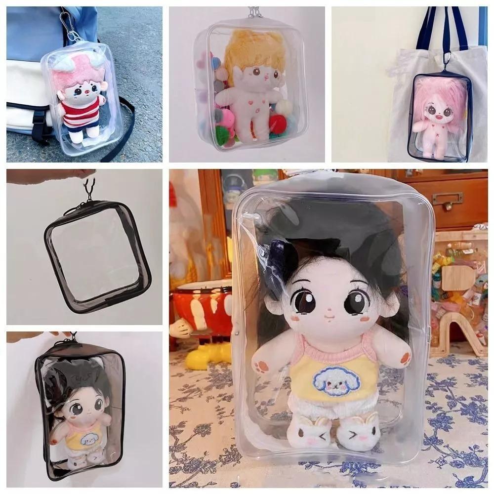 PVC Dustproof Bag Clear Transparent Doll Storage Box Portable Plush Dolls Bag  Outdoor