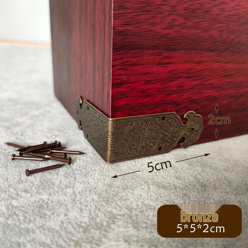 Antique Bronze Double-Sided Corner Protector for Jewelry Box (5cm)