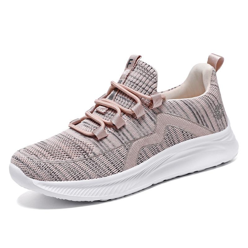 Shoes women's spring new fly-woven women's shoes casual versatile and comfortable mother shoes breathable sports women's casual shoes
