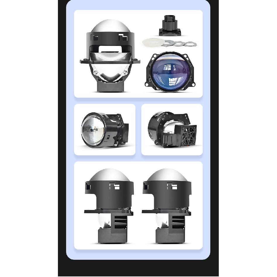 2 buc Far LED 3 Inch 70W Putere Mare Lentilă Fascicul Dual Bol Dublu H4 H7 H11 Universal Pătrundere Accesorii Auto