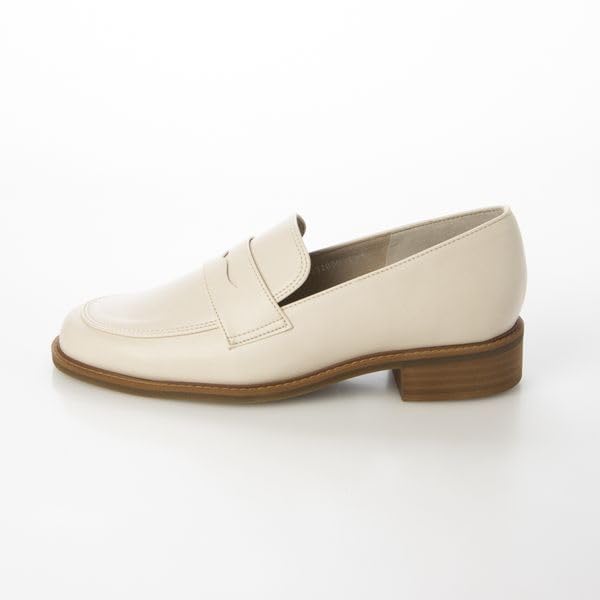 ING Size IGAG32090 Women's Loafers, Black, 22.5cm,