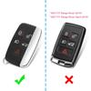 Carbon Fiber Silicone Key Case Cover for Land Rover Models: Range Rover Sport, Velar, Evoque, Discovery 4, Discovery Sport.