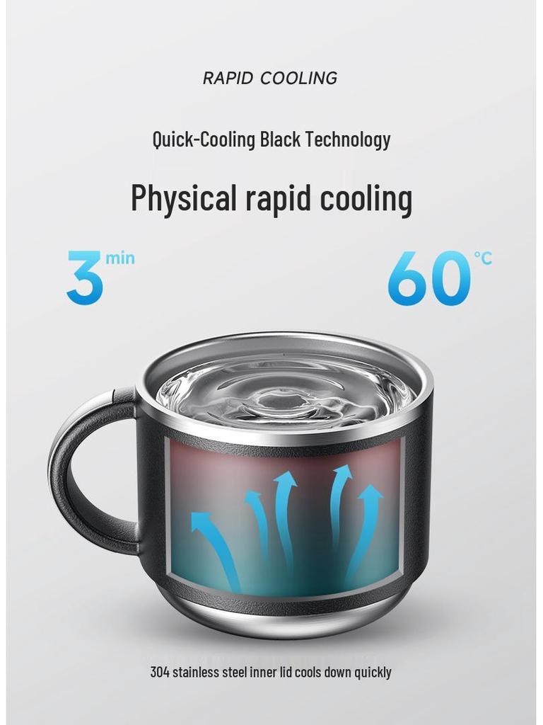 Men's Large Stainless Steel Insulated Mug, 2023 Edition - Portable Tea & Water Kettle Cup.