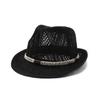 Spring And Summer British Top Hat Knitted Hollow Jazz Top Hat Casual Jazz Hat Sun Protection Beach Hat