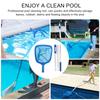 Pool Skimmer Net Pool Landing Net with Telescopic Rod Pool Cleaning Landing Net Lightweight Multifunction for Leaves and Debris
