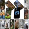Soft Cover for Apple iPhone 17 16 14 15 Pro Max Plus 15+ 16E XR ProMax Air 16+ Coque Phone Case Deer Wild Hunting Buck
