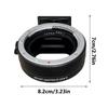 Lens Adapter for EF/EF-S Lens to R RF Mount Adapter Autofocus and Stabilization for Full Frame Use
